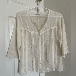 Joie Eyelet Blouse